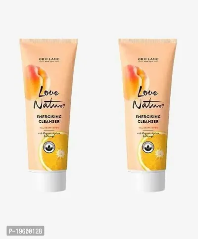 Oriflame Love Nature Energising Cleanser With Organic Orange And Apricot Face Wash For All Skin Types Combo 125ml+125ml-thumb5