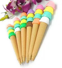MAGICAL BASKET Stylish New Softy Style Design Gen Pen Ice Cream Design/Pen/Pen for Girls/Pen for School (Pack of 12)-thumb4