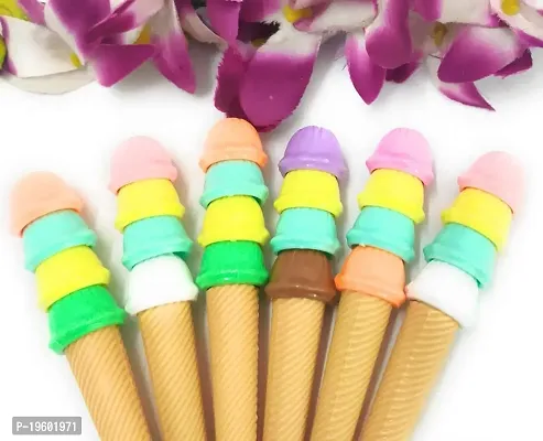 MAGICAL BASKET Stylish New Softy Style Design Gen Pen Ice Cream Design/Pen/Pen for Girls/Pen for School (Pack of 12)-thumb3