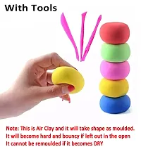 SHIVAAY 12 Color/Set Light Clay Air Dry Polymer Plasticine Modelling Clay Super Light DIY Soft Creative Handgum Educational Clay Toys,Multi-thumb2