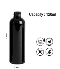 FUTURA MARKET 120ML Multipurpose Empty Bottle for Beauty, Outdoors, Travel Purposes Combo Pack 4 (Black)-thumb3