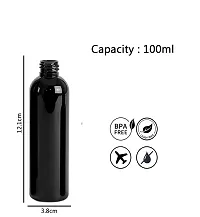 FUTURA MARKET 120Ml Spray Bottle for Hand Sanitizer/Hand Wash Refillable Empty Bottle for HOME, OFFICE,Car and Cleaning Set of 2 (Black)-thumb1