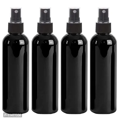 FUTURA MARKET 120ML Multipurpose Empty Bottle for Beauty, Outdoors, Travel Purposes Combo Pack 4 (Black)