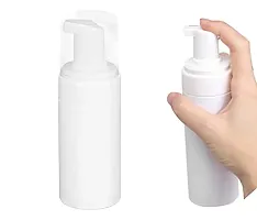 PHARCOS White bottle and white Foaming Dispenser pump for soaps, shampoos, face wash for Home Office and Travel Leak Proof- BPA Free (100ml White Foaming Dispenser) (1 piece)-thumb1