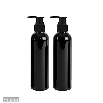 PHARCOS 120ML Empty Bottle for Sanitizer/Lotion/Cream/Soap Dispenser Pump for Home Bathroom, Office, Toilet (Pack of 2) Black-thumb0