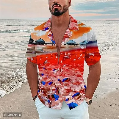 Elegance Cotton Printed Casual Shirts For Men-thumb0