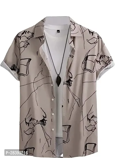 Elegance Cotton Printed Casual Shirts For Men-thumb0