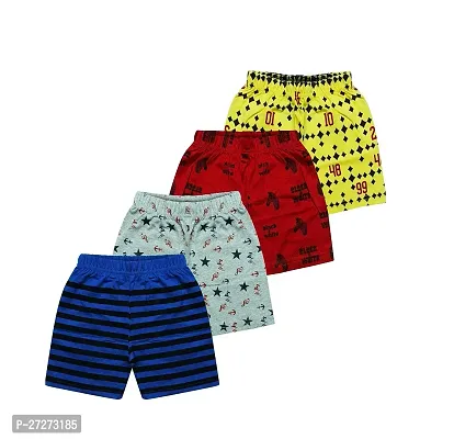 Kids Baby Boy's  Girl's Bermuda Cotton Regular Shorts (Pack of 4)