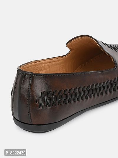 Stylish Fancy Synthetic Nagra Style Loafer For Mens-thumb3