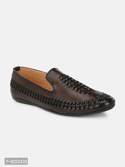 Stylish Fancy Synthetic Nagra Style Loafer For Mens-thumb0