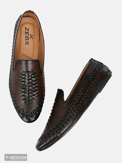 Stylish Fancy Synthetic Nagra Style Loafer For Mens-thumb4