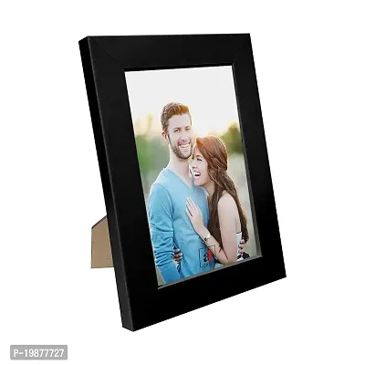 SUNNY CREATION Photo Frame with Stand, Set of 1-4 x 6, Black, polystyrene  Glass, Wall Mount