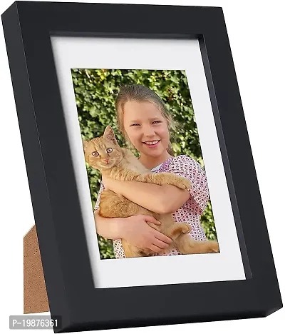 Icon Wood 9-Piece 4x6 Black Gallery Wall Picture Frame Set +