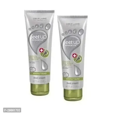 Oriflame Feet Up Advanced Cracked Heel Repair Foot Cream, 75ml (pack of 2)