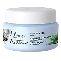 Oriflame LOVE NATURE Hydrating Face Cream with Organic Aloe Vera  Coconut Water 50 ml set of 2-thumb1