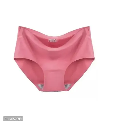 Stylish Pink Silk Solid Briefs For Women Pack Of 1-thumb0