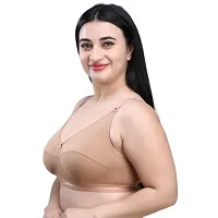 Classic Design Ladies Non Padded Wire Free Bra For Plus Size Woman And Girls Fashion For Perfect Fit-thumb3