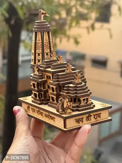 Ram Mandir Ayodhya 3D Model Wooden Temple, Ram Mandir, Wooden Ram Mandir, Ram Mandir Model, Ram Mandir for home, office, temple decoration.