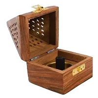 SANSKAARI Handmade Rosewood Wooden Incense Sticks Pyramid Box Fragrance Stand Holder Agarbatti Dhoop.-thumb1