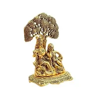 Metal Radha and Krishna Idol for Home Decor-thumb1