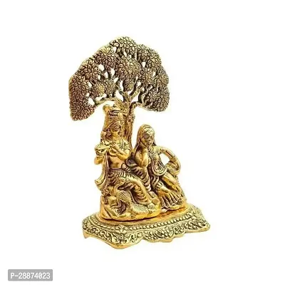 Metal Radha and Krishna Idol for Home Decor-thumb2