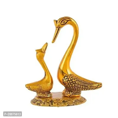 Metal Kissing Duck Showpiece for Home and Office Decor-thumb2