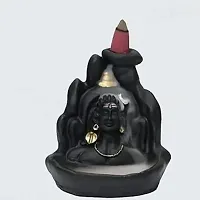 Smoke Aadiyogi Fog Smoke Backflow Scented Cone Incense Burner with 10 Incence Cones for Home-thumb2