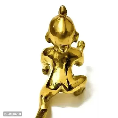 Handcrafted Pure Brass Idol Petal Murti of Laddu Gopal Ji-thumb3