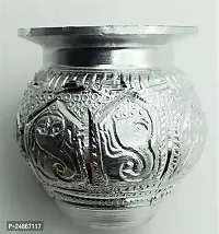 Silver Aluminium Kalash for Pooja Lota-thumb2