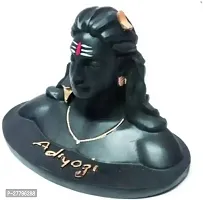 Adiyogi Shiva Statue for Home, Car Dash Board- Resin Black-thumb2