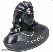 Adiyogi Shiva Statue for Home, Car Dash Board- Resin Black-thumb1