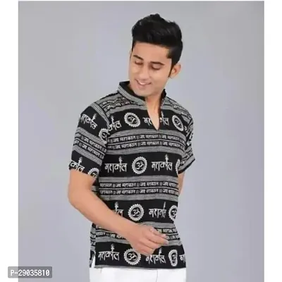 Sanskaari Black Mahakaal Printed  Shirt for Mens-thumb0