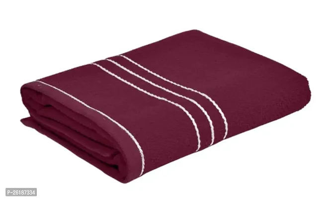 Designer Purple Cotton Solid Bath Towels