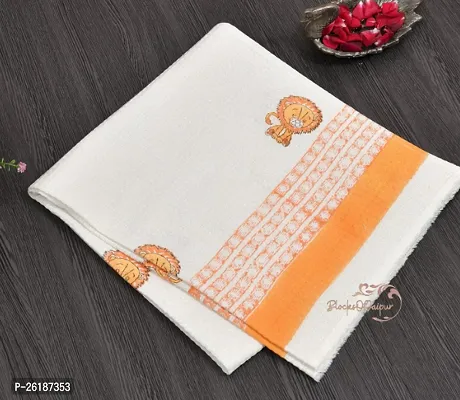 Designer Multicoloured Cotton Printed Bath Towels-thumb0