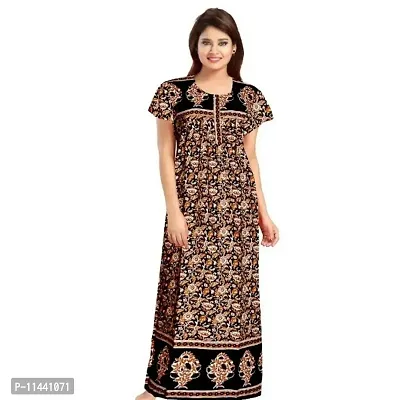 Stylish Cotton Printed Nighty For Women-thumb0