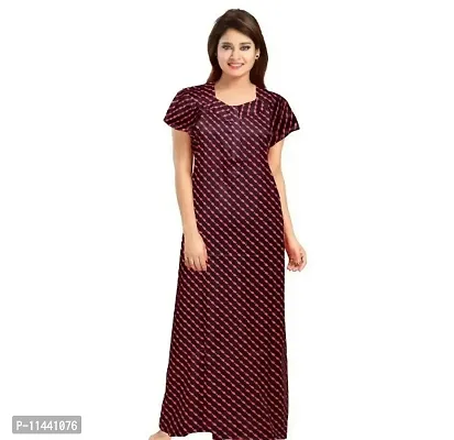 Stylish Cotton Printed Nighty For Women-thumb0