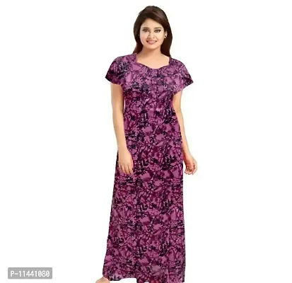 Stylish Cotton Printed Nighty For Women