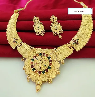 Stylish Brass Jewellery Set For Women