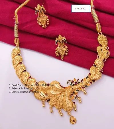 Stylish Brass Jewellery Set For Women