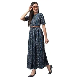 Vaani Creation Women's Rayon Boho Long Dress-thumb1