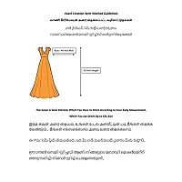 Vaani Creation Net Embroidery Anarkali Semi Stitched Gown(Free Size) Yellow-thumb3