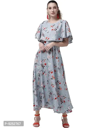 Vaani Creation Women's Floral Printed Maxi Gown