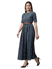 Vaani Creation Women's Rayon Boho Long Dress-thumb3