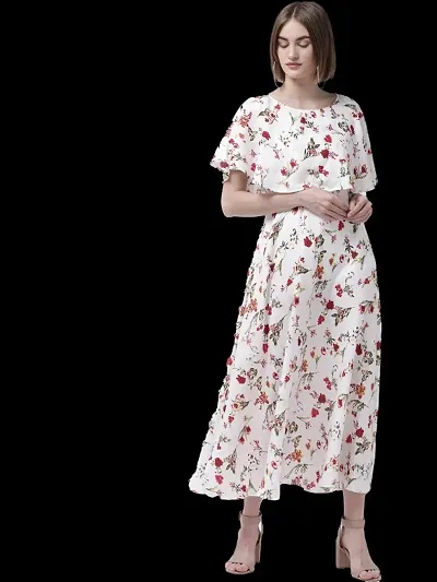 Fancy Floral Maxi Dress for women