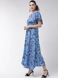 Stylish Printed Poly Crepe Dresses For Women-thumb2