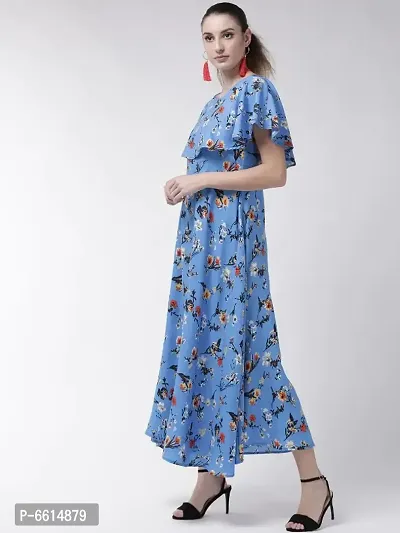 Stylish Printed Poly Crepe Dresses For Women-thumb3