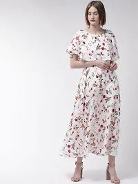 Stylish Printed Poly Crepe Dresses For Women-thumb3