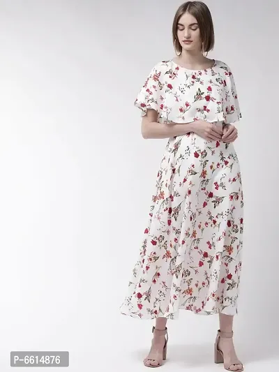 Stylish Printed Poly Crepe Dresses For Women-thumb4