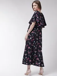 Stylish Printed Poly Crepe Dresses For Women-thumb1