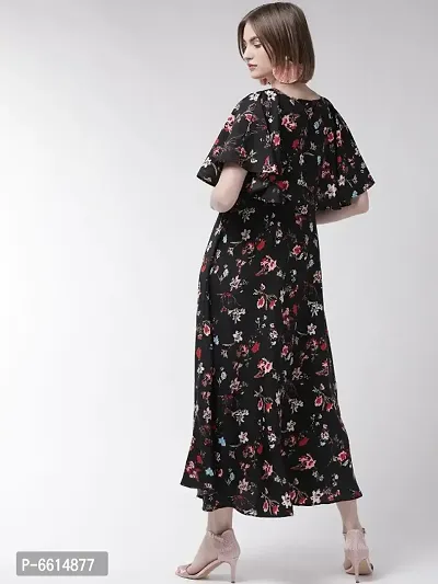 Stylish Printed Poly Crepe Dresses For Women-thumb2